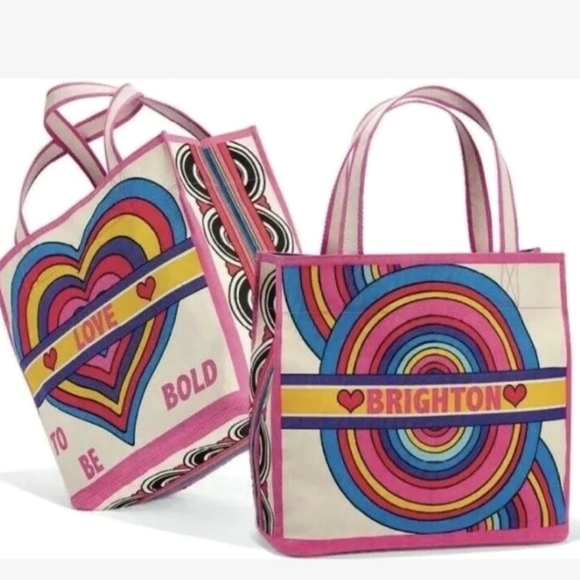 New, Brighton Rainbow Bright Tote bag with artist hand-sketched artwork - Picture 2 of 7